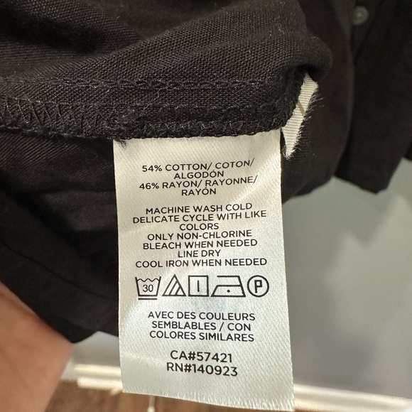 LOFT Elegant Black Button-Down Dress Size S - Picture 6 of 6